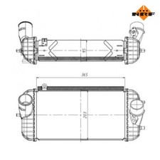 Ladeluftkühler NRF 309066 für Hyundai Santa Fé III KIA