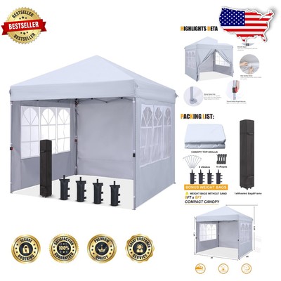 Premium 8x8 Ft Pop Up Canopy with Sidewalls - Perfect for Any Outdoor Occasion