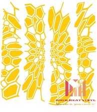 High Heat Duracoat Vinyl Firearm Stencil 10" x 12" - Kryptek strips style