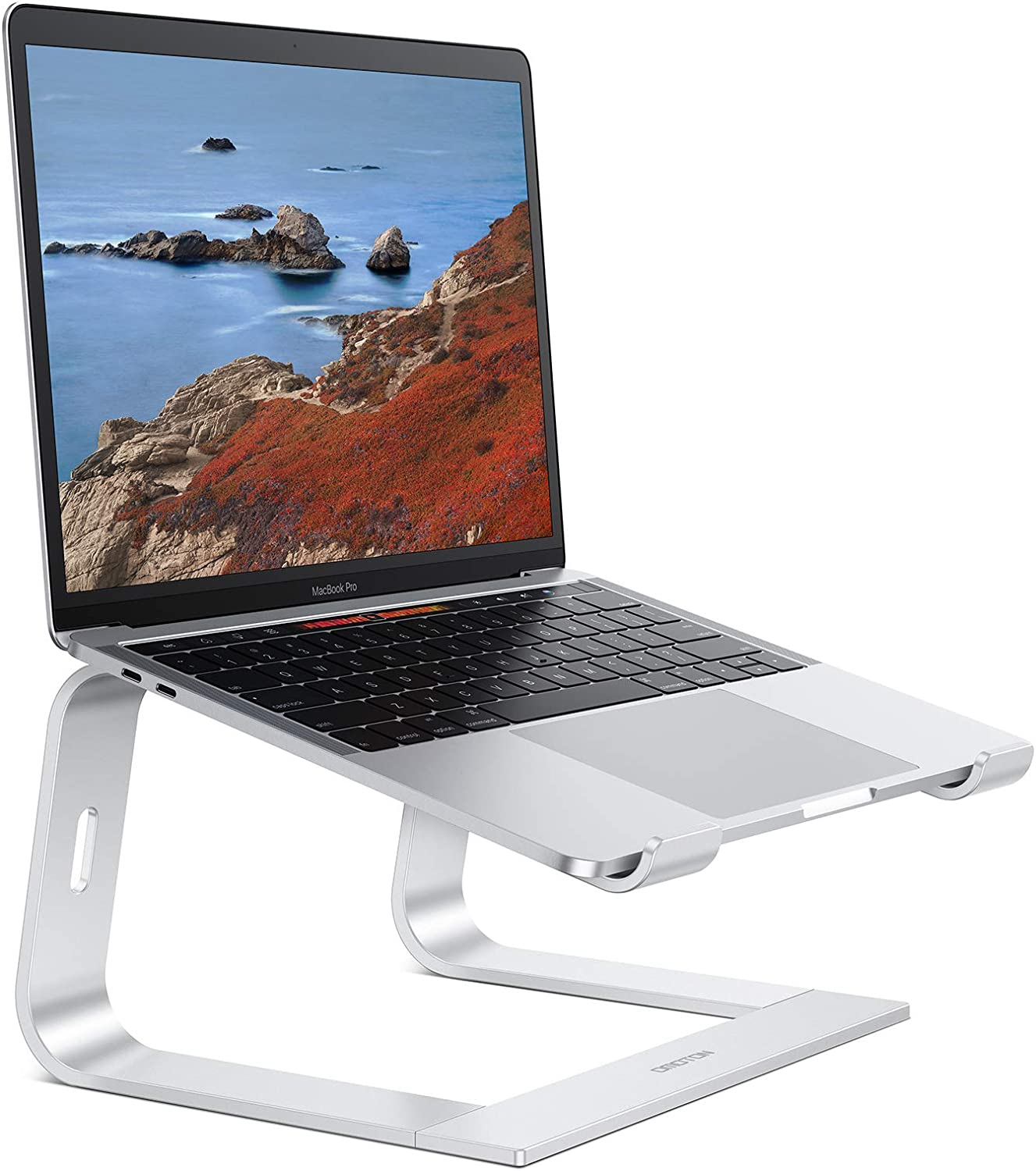 Aluminum Detachable Laptop Stand for Desk with Cooler-image