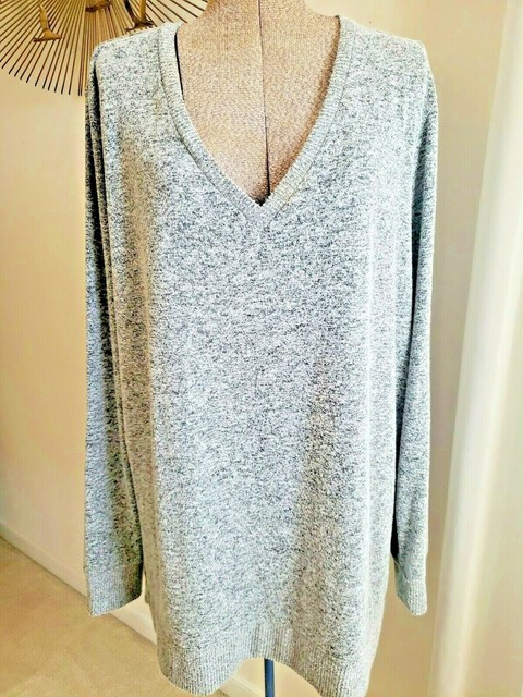 lucky brand v neck tunic sweater