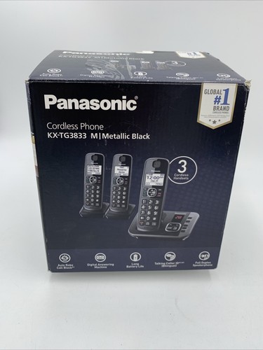 Panasonic KX-TG3833M Sistema telefonico cordless 3 telefoni con sistema di risposta scatola aperta - Foto 10 di 15