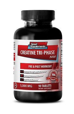 Creatine 1000 - Creatine Tri-Phase 5000mg - Boost High-Intensity Exercise 1B