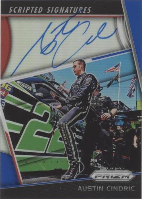 2018 Panini Prizm - Scripted Signatures Austin Cindric #SS-AC Red White ...