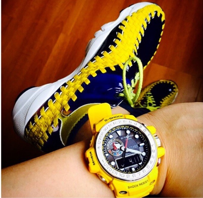 Casio G Shock GulfMaster Multi-Band Atomic Men Watch Yellow GWN1000-9A *NEW*