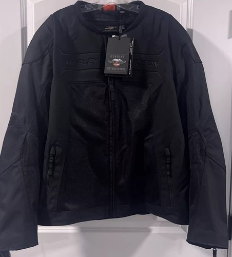 Harley-Davidson® Brawler Genuine Mixed Media Jacket Men's Size 3XL 98103-21VM - Picture 8 of 12