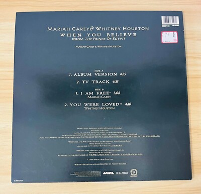 Mariah Carey & Whitney Houston / WHEN YOU BELIEVE 1998 EU