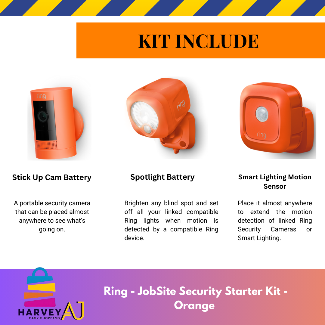 Ring Jobsite Security Starter Kit 5 Piece System LTE Enabled Base