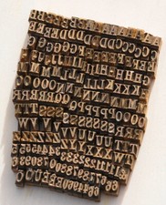 Bookbinding Brass Type set 0.18" embossing gold finishing leather gilding gold