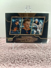 Dylan Holloway Rookie Triptychs SP 22-23 Trilogy - NHL St Louis Blues Oilers