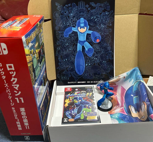 Used Rockman 11 Collector's Package Box Limited Edition Amiibo Switch - Picture 3 of 3