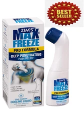 Zim's Max Freeze Pain Relief Topical Analgesic Cooling Liquid for Muscles and