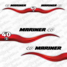 Mariner 40 Outboard 2003-2012 Decal Aufkleber Adesivo Sticker Set Mariner 40 Outboard 2003-2012 Decal Aufkleber Adesivo Sticker Set