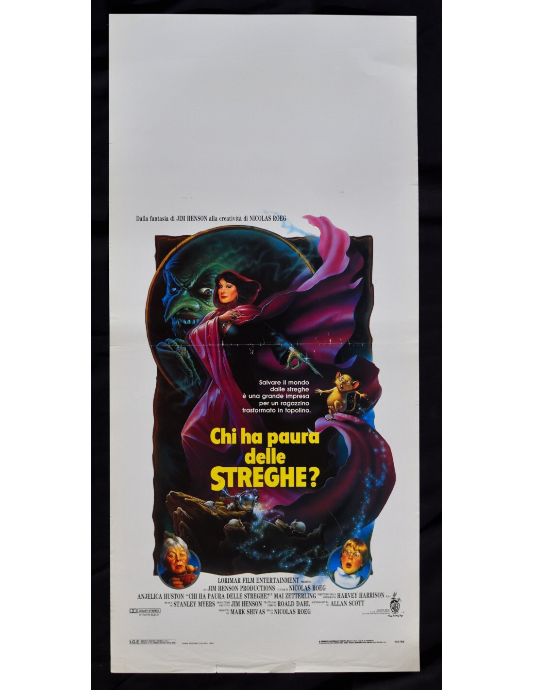 Locandina originale film Chi ha paura delle streghe? (1990) - Regia di Nicolas Roeg