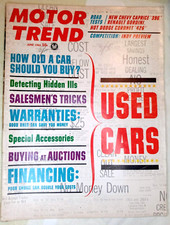 Vintage June 1965 Motor Trend Used Cars Collectable Magazine