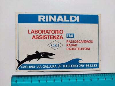 Adesivo Rinaldi Elac Oki Cagliari Sticker Autocollant Vintage 80S Original