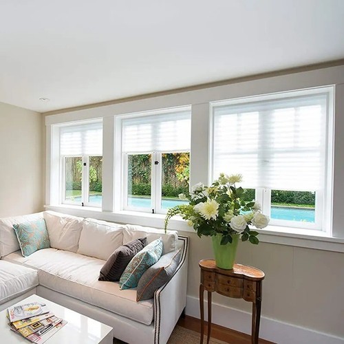 Adhesive Pleated Blinds Shades Curtain Window Blind - Picture 5 of 10