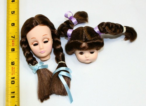 1966 Effanbee 3 Doll Head TM6 NY 20800 21100 Pig Tails THREE HEADS