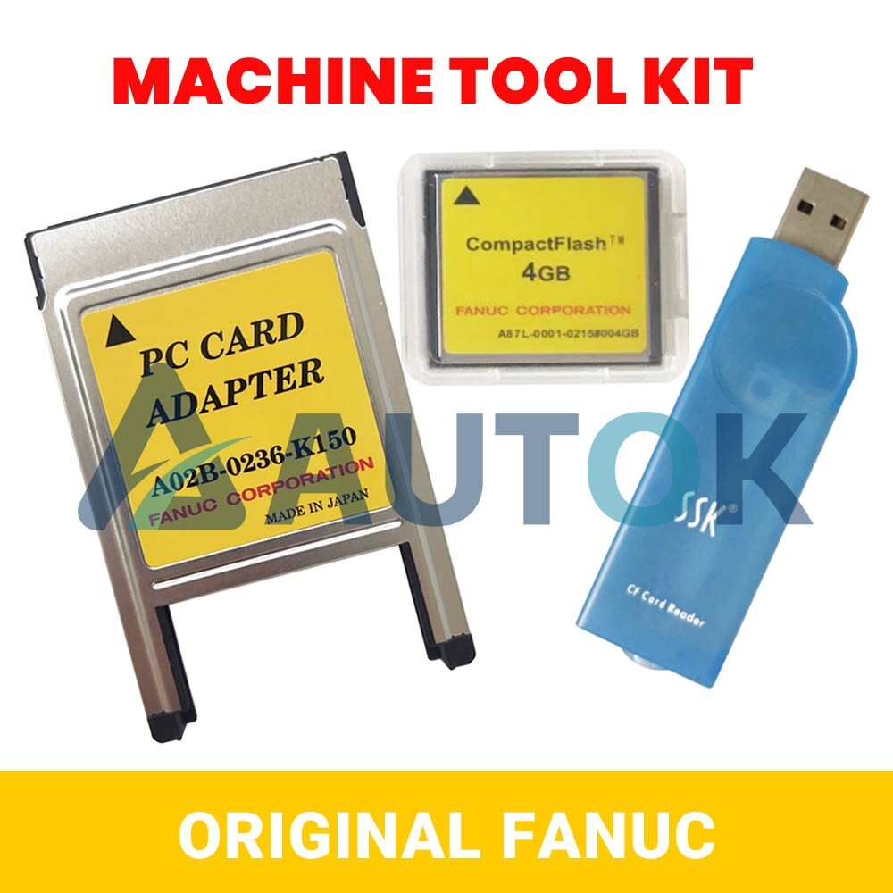 FANUC 4GB CNC CF card+CF-PCMCIA Adapter A02B-0236-K150+SSK USB