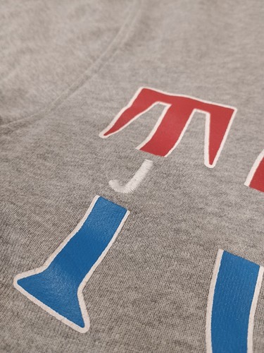 Tommy Hilfiger Jeans Sweatshirt grau meliert Split Logo 90er 90s Style Regular Fit - Bild 8 von 9