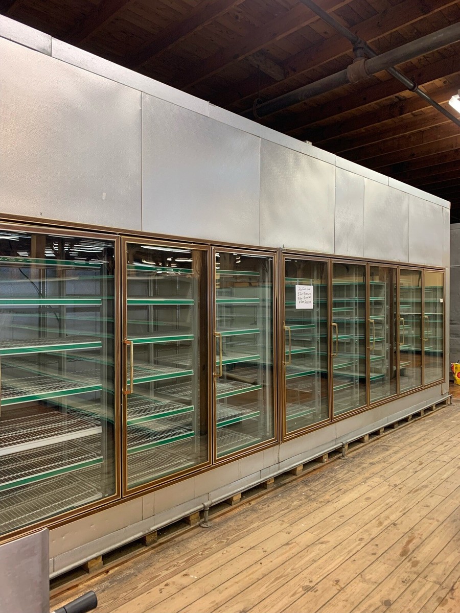 WA Brown 10 Door Glass Walk-in Freezer
