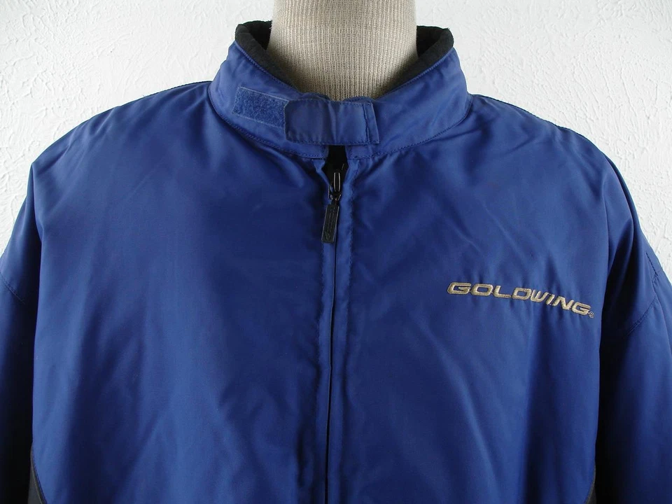 Men's 4XL Gold Wing Honda Rider Collection Motorcycle Racing Blue Jacket + Liner - Image 2 of 4