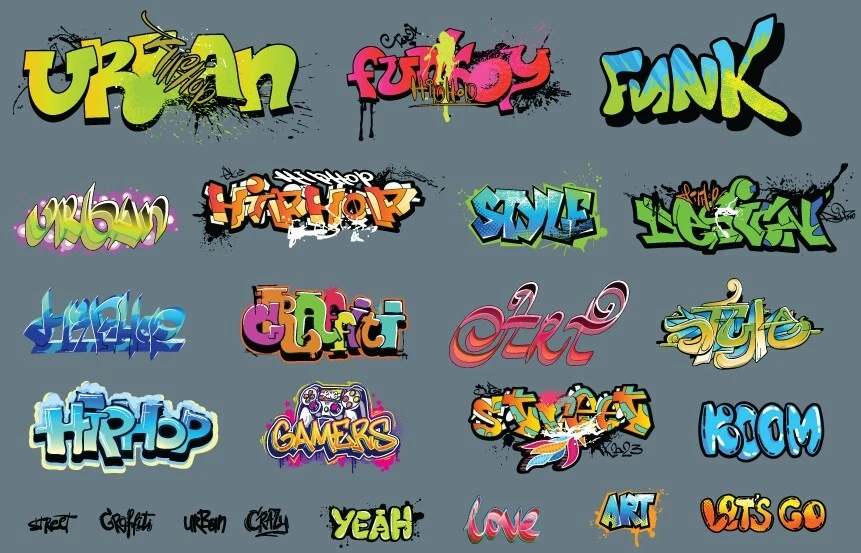 Planche Grafiti pour wagon au 1:87,diorama train ho, maquette, décalcomanie