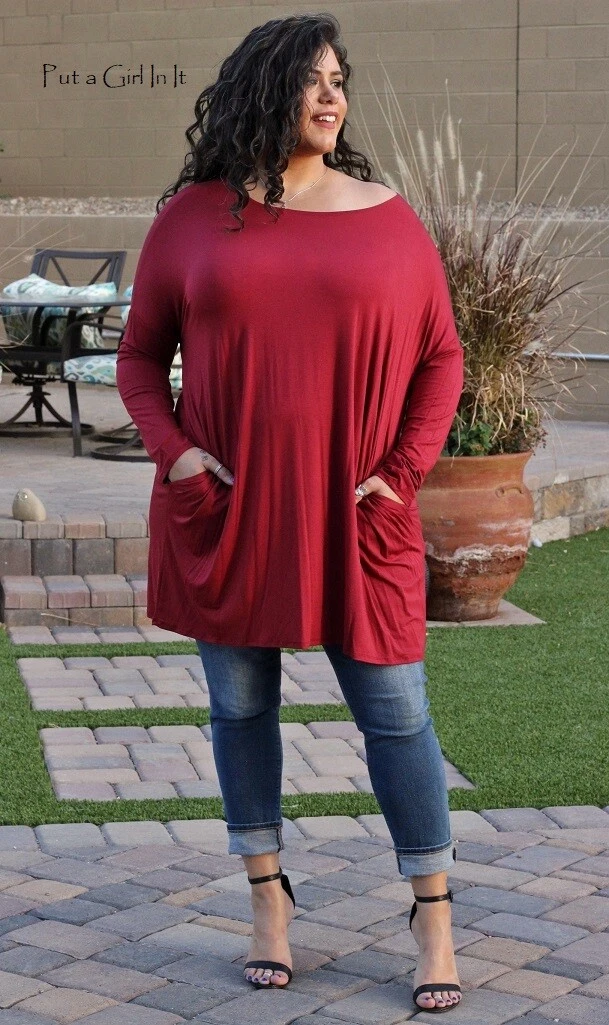 Closet Red Plus Size Boutique - Negative Space Trumpet Dress 1x-3x