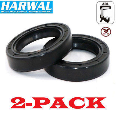 2-Pack Harwal 18x30x7-ADL Metric Oil Seal Nitrile Double Lip W/Spring New