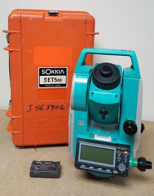 SOKKIA SET500 Total Station w/Battery *No Base Plate* See Pix / Read Ad UNTESTED