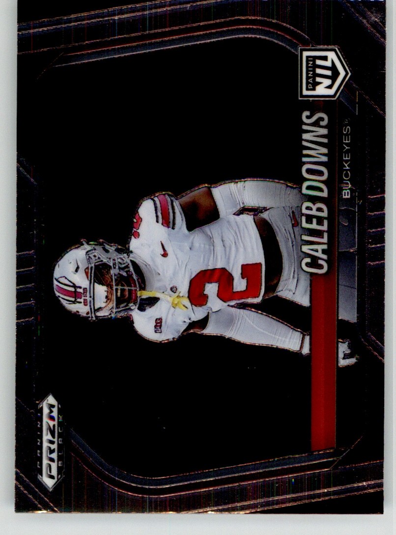 Caleb Downs 2025 Panini Prizm Black 190 Ohio State Buckeyes