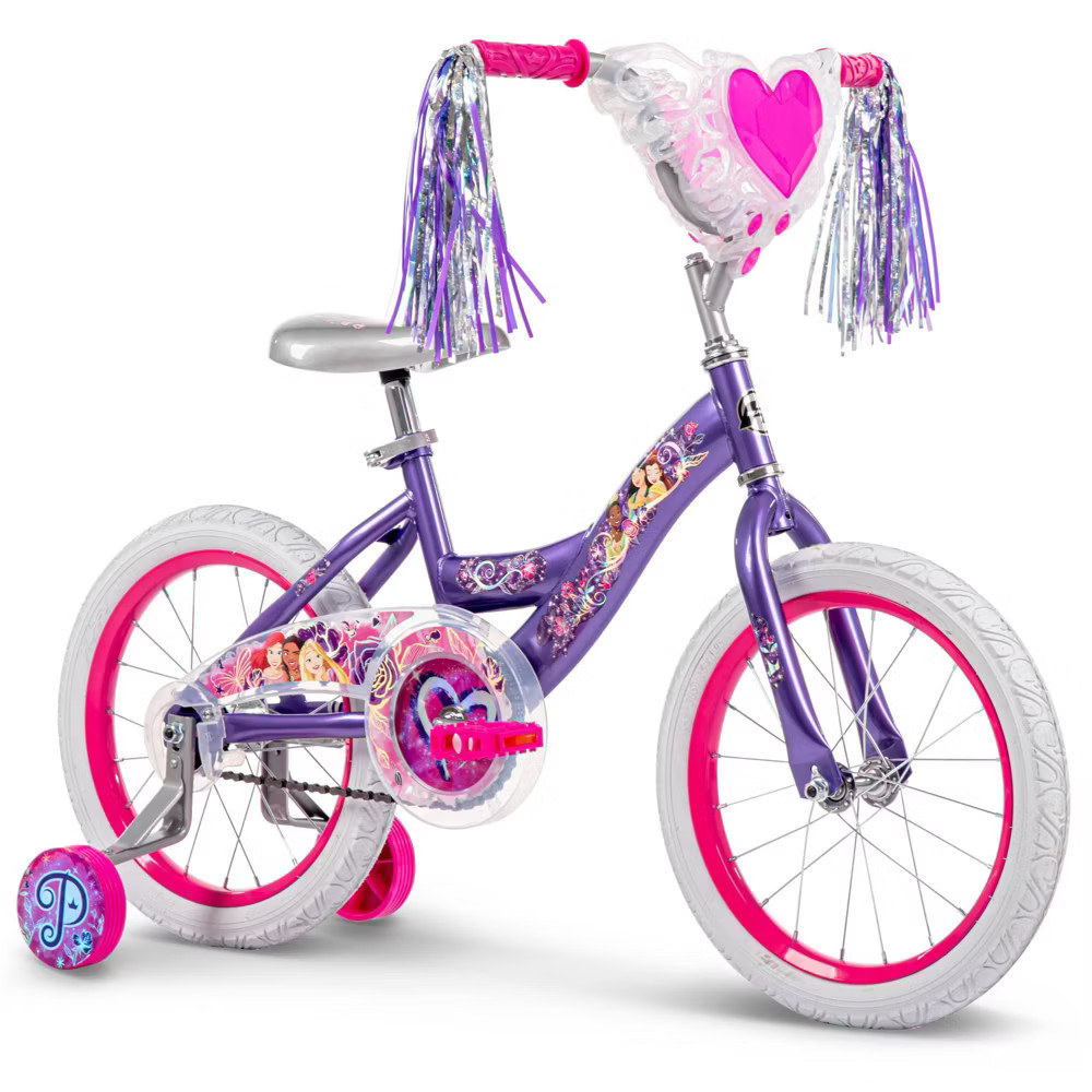 Huffy Princess Kids' Bike Streamers Basket Adjustable Seat H