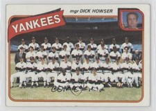 1980 Topps Team Checklist New York Yankees Team Dick Howser #424 05v0