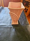 Vintage Mccoy Art Deco 9" Tall Pink Vase. Great shape