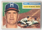 Del Crandall 1956 Topps #175b : Gray Back Milwaukee Braves GD-VG