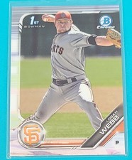 2019  Bowman Chrome Prospects FBC #BCP-79 Logan Webb SF Giants Baseball Card I