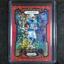 2023 Prizm Football DERIUS DAVIS Rookie Base No Huddle Red 24/70