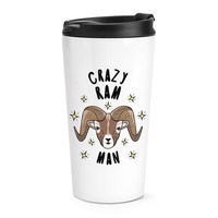 VerrüCkte Ram Mann Stars Reise Becher Tasse Lustig Tiere Thermo Becher Scherz
