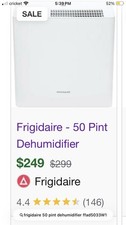 Frigidaire 50 Pint Dehumidifier FHDD5033W1 NEW 