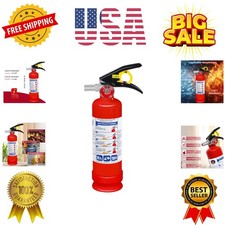 ABC Dry Chemical Fire Extinguisher, 2.5 lb 1A:10B:C Rated - Quick-Release Han...
