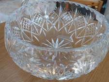7 INCH HIGH QUALITY CYRSTAL GLASS FRUIT / TRIFLE / SALAD BOWL