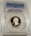 1997-S 25c SILVER PCGS PR70DCAM WASHINGTON QUARTER PROOF DEEP CAMEO PR 70 DC