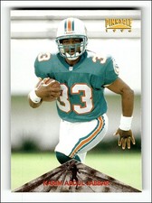 1996 Pinnacle #167 Karim Abdul-Jabbar RC Rookie Card. rookie card picture