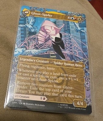 Gwen Stacy   Ghost Spider 0209 (Borderless) Marvel's Spider-Man Regular Mtg SPM