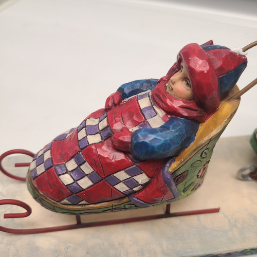 2006 JIM SHORE "A Ride with Santa" Figurine Heartwood Creek (1) - Picture 12 of 19