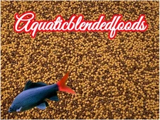 Small High Protein 1.5mm Sinking Pellet Fish Food Mix Spirulina Garlic ABF447