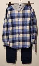 Carter's Boys Sz 6 Hoodie Long Sleeve Shirt  Pants Set - Plus Two Sweatpants B0