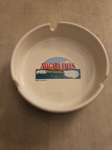  Niagara Falls Porcelain Souvenir Ashtray Used