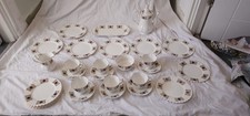1960/70s Queen Charlotte Fine Bone China Full Tea Set