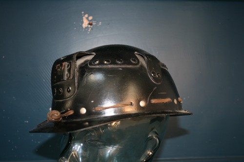 Vtg 1950's coal miners helmet hat BS Thetford England moulded Products revival - Picture 3 of 19